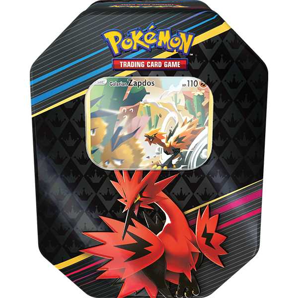 Pokemon TCG - Sword & Shield 12.5: Crown Zenith - Zapdos Galarian Form Tin