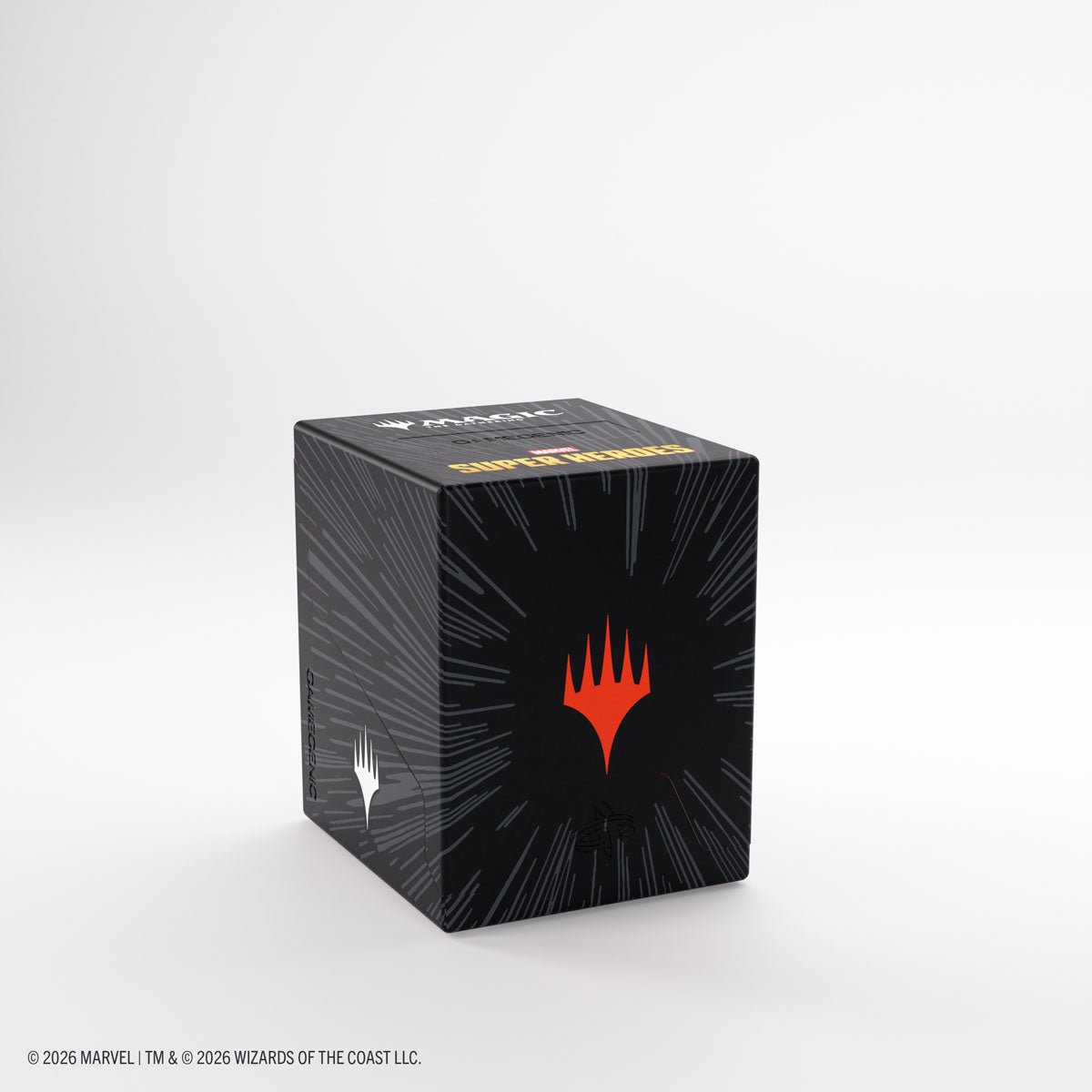 Gamegenic - Magic: The Gathering Marvel Super Heroes Bastion 100+ XL Deck Box - Comic Burst Black