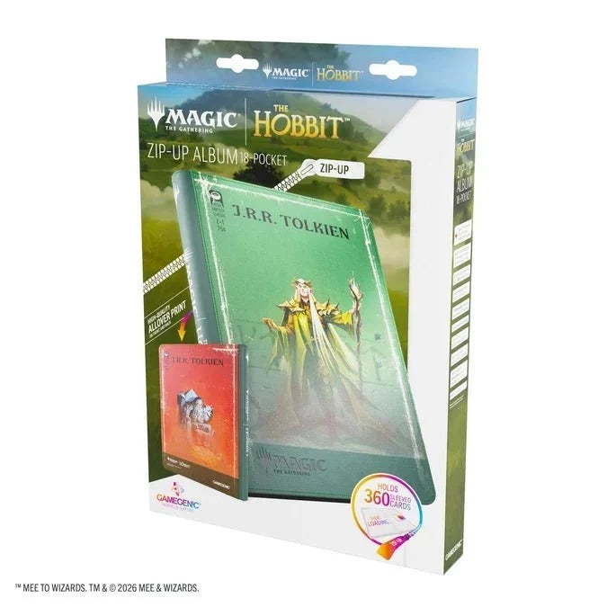 Gamegenic - Magic: The Gathering The Hobbit 18-Pocket Zip-Up Album - Thranduil, the Elvenking/The Mountain-King