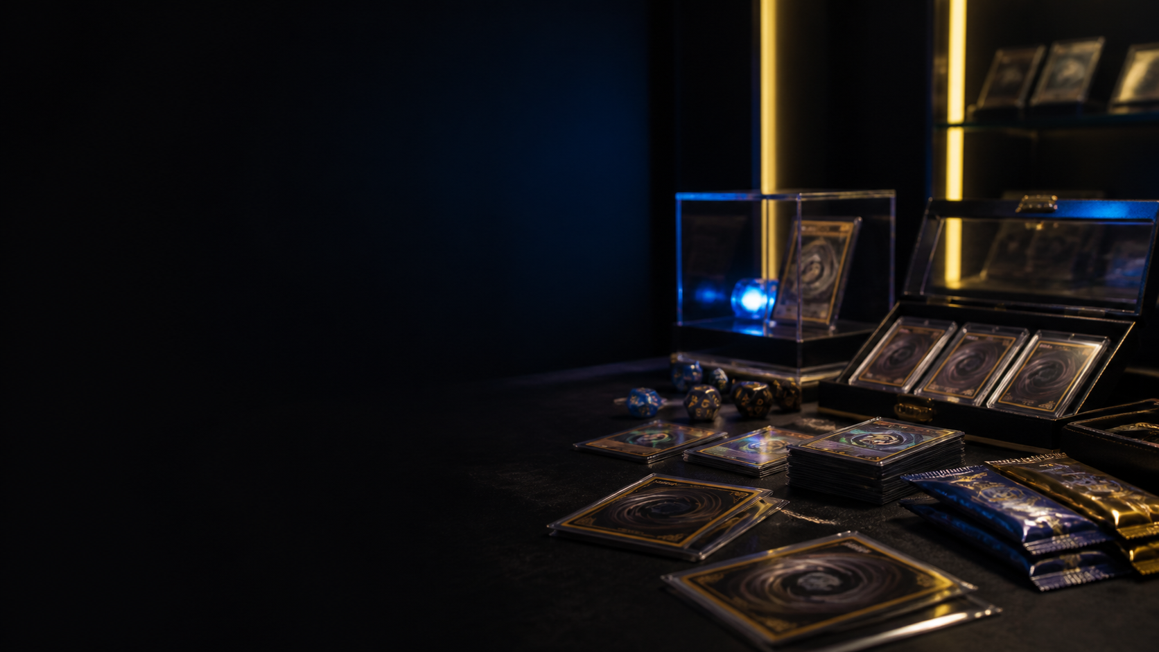 Premium trading cards in the Vargas Collectibles vault